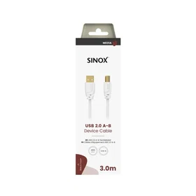 Sinox SOC04103 USB-A till USB B USB 2.0 3 m