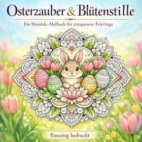 Osterzauber & Blütenstille Stora Mandala-målarbok