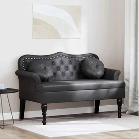 vidaXL Chesterfield Bench 120.5x65x75cm Faux Leather 42019284