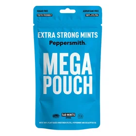 Peppersmith Extra Strong Peppermint Mints Mega Pouch 330g