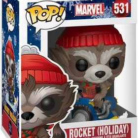 Funko POP! Guardians Of The Galaxy Rocket Holiday #531