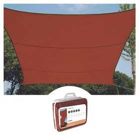 Perel voile d'ombrage 2x3m rectangulaire terracotta GSS4320TR