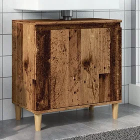 vidaXL Vanity Cabinet 58x33x60cm Gammelt tre (857114)