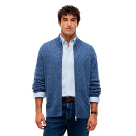 Tommy Hilfiger Mw0mw46353 Full-Zip Sweater (Men's)