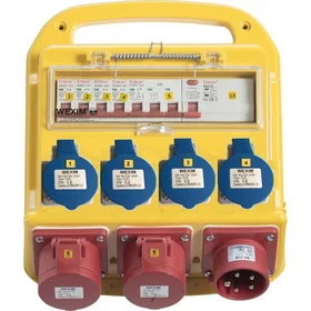 Wexim Circuit Breaker Panel 32A 4x3P 16A 2x5P 16A CEE