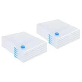 vidaXL Storage Bag Transparent And Blue 130x100 Cm 10-Pcs
