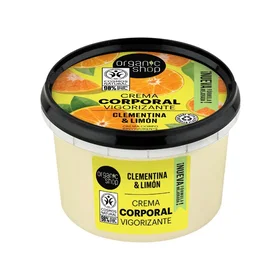Organic Shop Invigorating Kroppskrem Clementine og Lemon 250ml