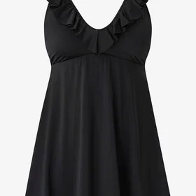 Zizzi Stima Frill Badklänning (Dam)