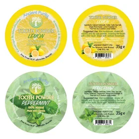 Ancient Purity Naturlig Xylitol Citron Tandkräm Pulver 35g