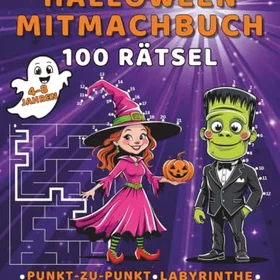 Halloween Mitmachbuch Färgläggningsbok för barn