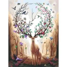 Ravensburger CreArt Magnificent Encounter Lerretkunst Sett (8)