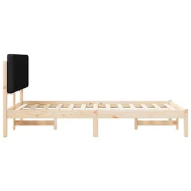 vidaXL Sängram med stoppad huvudgavel 120x190cm