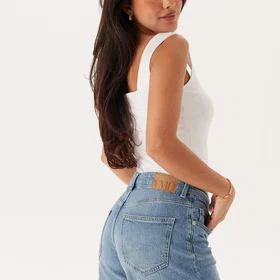Vero Moda Vmtess Mellanhög Denim Shorts (Dam)