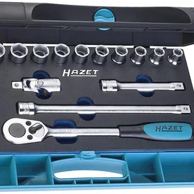 Hazet 932/18 Socket Set 1/2" 18pcs