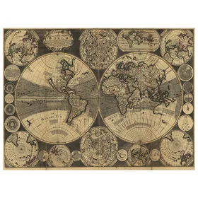 Legendarte Tableau Cartographie Ancienne Carte No.61 80x100cm