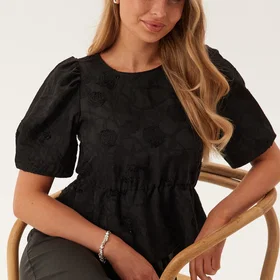 Objgigi 3/4 RE O-NECK TOP (Naiset)