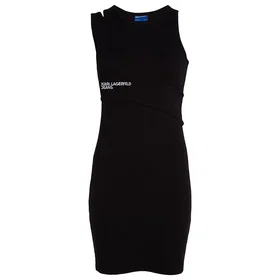 Karl Lagerfeld A2w13032 Ribbed Sleeveless Short Dress