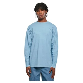 Urban Classics Tjock Oversized Garment Dye Långärmad T-shirt (Herr)