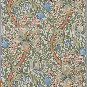 William Morris Golden Lily Artichoke Grön MOW0168-03