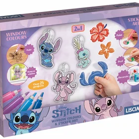 Liscianigiochi Stitch & Angel Vinduemaling & Sticker Art
