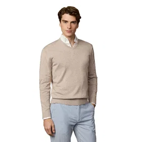 Hackett Ess Cotton V Neck Sweater (Men's)