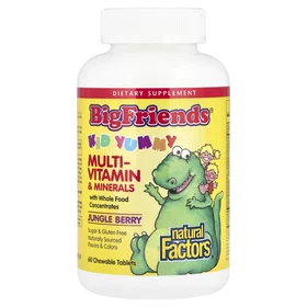 Natural Factors BigFriends Multi-Vitamin & Minerals 60 Tablets