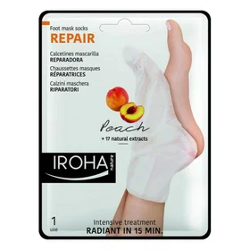 Iroha Nature Repairing Peach Foot Mask Socks 9ml 2pcs