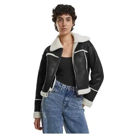 Urban Classics Shearling Leather Coat (Women's)