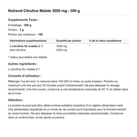Nutrend Citrulline Malate 0.3kg