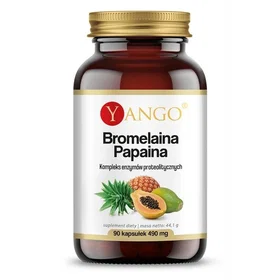 Yango Bromelain Papain 490mg 90 Kapslar