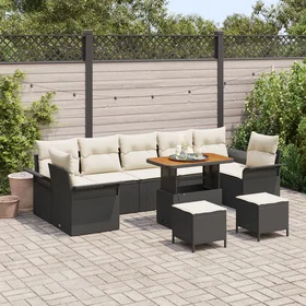 vidaXL Garden Sofa Set with Cushion 10 Pieces 3362120