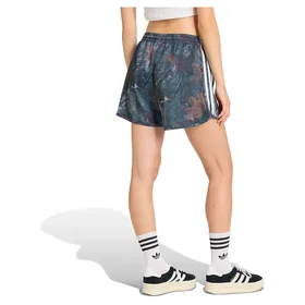 Adidas Leaf Camo Print Satin Shorts (Dam)