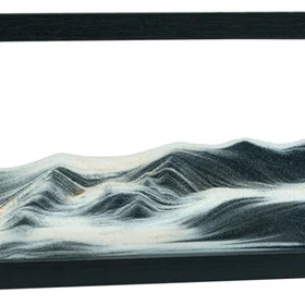 FUNTIME Sand Art Unik Landskab Bevægelig Granulær Kunst Billede Sort