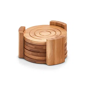 Zeller Bambu Drycksmats 6-pack