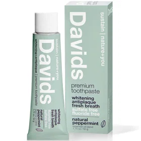Davids Natural Peppermint Whitening Toothpaste 50g
