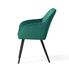 AKORD Velour Betrukne Spisebordsstole 4-Pak