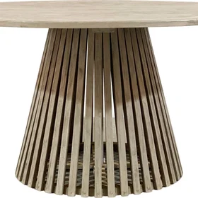 Saltö runt konformat matbord D150 cm Grå teak
