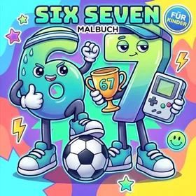Six-Seven Malbuch För Barn Färgläggningsbok