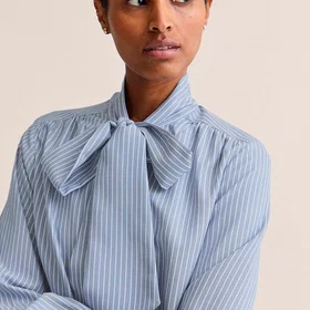 Newhouse Minna Tie Collar Skjorta (Dam)