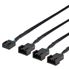 Deltaco splitter for PWM, 4-pin till 3x4-pin 