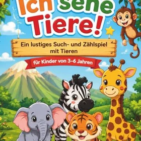 Independently Ich sehe Tiere Sök- och Räknespel för Barn