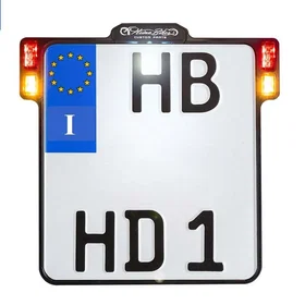 HeinzBikes All-inn 2.0 3in1 Turn Signal Brake Light Tailight License Plate Base