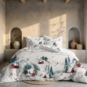 Muare Housse de couette Polyester Multicolore 290x240cm