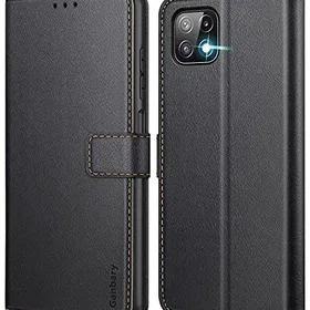 Ganbary Étui Rabat Portefeuille en Cuir PU pour Samsung Galaxy A22 5G