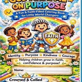 God Made Me On Purpose: Crowned & Called Children Färgläggningsbok