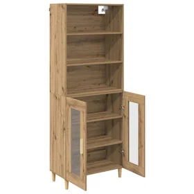 vidaXL Högskåp Artisan Oak 69.5x32.5x180 cm Konstruerat trä Brun
