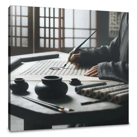 Home Art Haven Zen Scribe Canvas