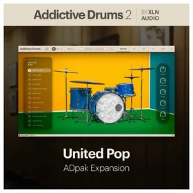 XLN Audio Addictive Drums 2 United Pop ADpak Audio Production Software 3 User