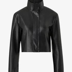 Calvin Klein Re-gen Leather Short Jacket (Dam)