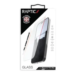Raptic Fuldt Glas Skærmbeskytter til iPhone 14 Pro Max